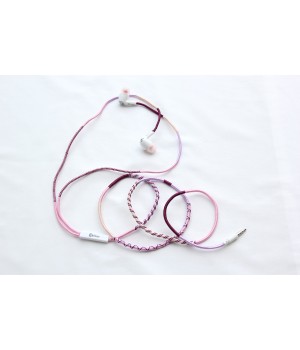 Vorson El Yapımı Purple Mix 3.5 mm Mikrofonlu Stereo Kulaklık