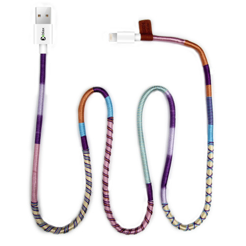 Vorson El Yapımı Hyacin Lightning 1mt Şarj & USB Kablosu