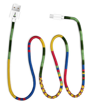 Vorson El Yapımı Tulip Micro 1mt Şarj & USB Kablosu
