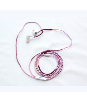 Vorson El Yapımı Purple Mix 3.5 mm Mikrofonlu Stereo Kulaklık