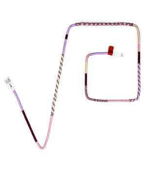 Vorson El Yapımı Purple Mix Lightning 1mt Şarj & USB Kablosu